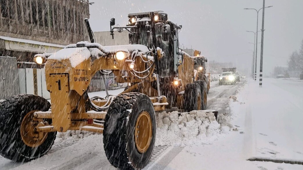 שלג בצפון רמת הגולן שלג בצפון רמת הגולן