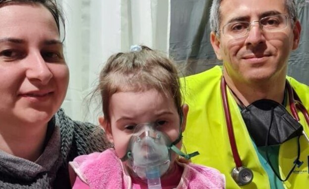 רופא מהדסה הציל את חייה של ילדה במחנה פליטים אוקרא (צילום: דוברות הדסה)