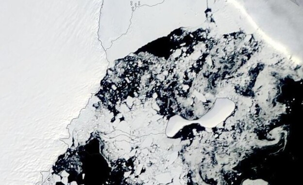 מדף הקרח Conger באנטארקטיקה קרס (צילום: CNN)