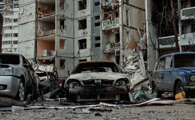הפצצה רוסית באוקראינה (צילום: Yuriy Vasilenko, AP)