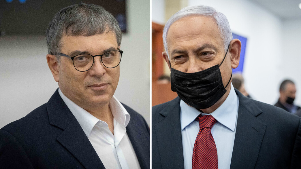 בנימין נתניהו ושלמה פילבר בבית המשפט בנימין נתניהו ושלמה פילבר בבית המשפט