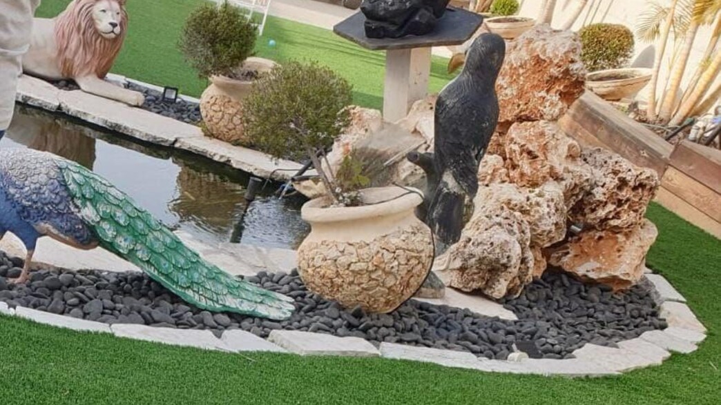 בריכת הנוי שבה טבע הפעוט