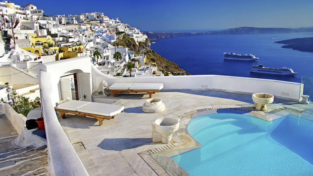 יוון מלונות (צילום: אימג'בנק / Thinkstock)