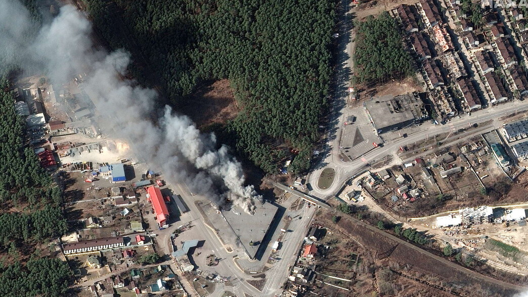 הפצצות הרוסים בהוסטומל, מחוז קייב הפצצות הרוסים בהוסטומל, מחוז קייב