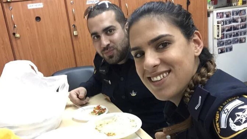 השוטר אמיר חורי ז"ל ושני ארוסתו (צילום: לפי סעיף 27 א')