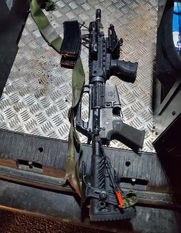 נשק המחבלים שחוסלו מג'נין (צילום: דוברות המשטרה)
