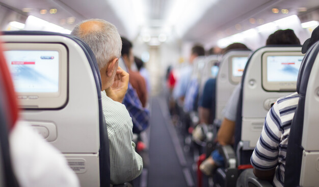 נוסעים במטוס (צילום: Matej Kastelic, Shutterstock)