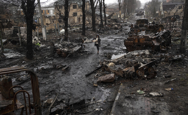 מלחמת רוסיה-אוקראינה בוצ'ה (צילום: Rodrigo Abd, AP)