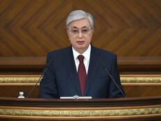 הנשיא הקסחטני קאסים-ג'ומארט טוקאייב (צילום: רויטרס) הנשיא הקסחטני קאסים-ג'ומארט טוקאייב (צילום: רויטרס)