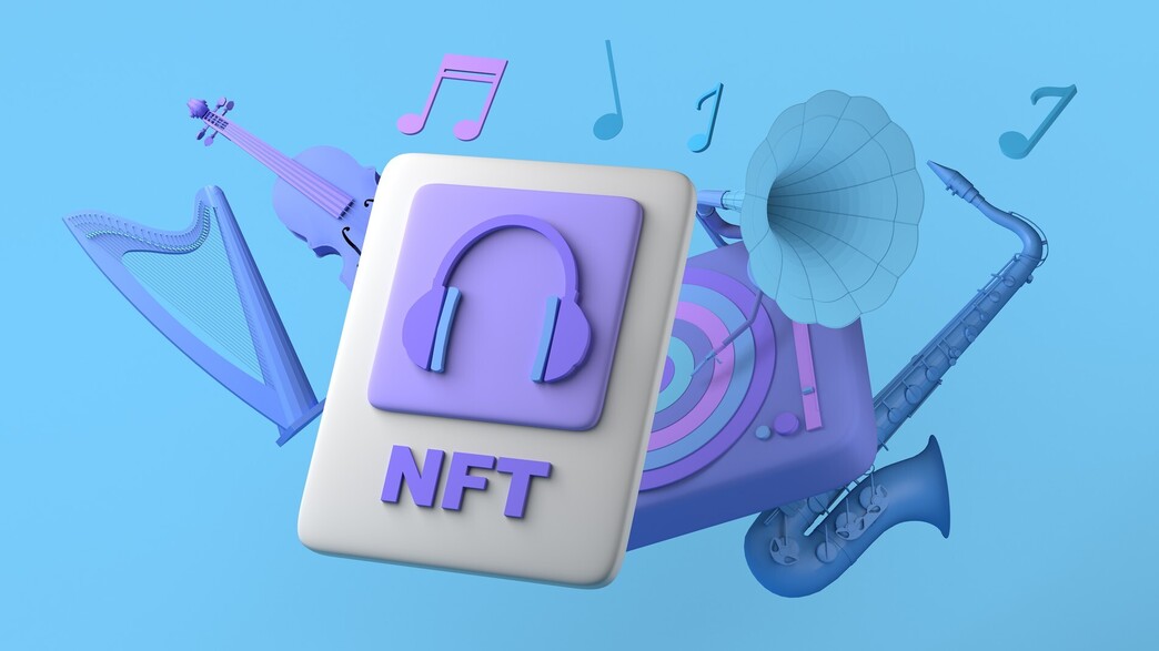 אילוסטרציה. NFT במוזיקה אילוסטרציה. NFT במוזיקה