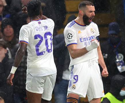 בישלו וכבשו חמישה שערים העונה, הצמד החם באירופה. ויניסיוס ובנזמה (GETTY)