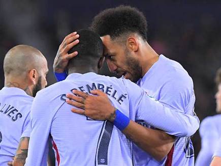 שיתוף פעולה נהדר בין השניים. דמבלה ואובמיאנג (GETTY)