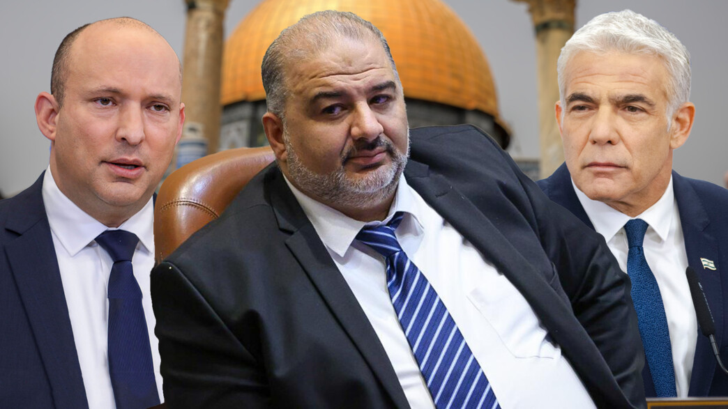 יאיר לפיד, מנסור עבאס, נפתלי בנט