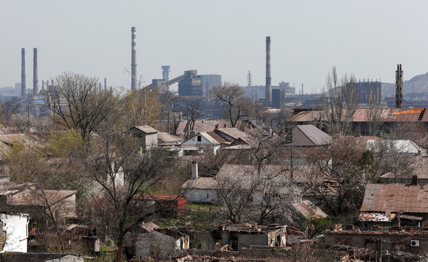 מפעל הפלדה "אזובסטל" במריופול (צילום: רויטרס)