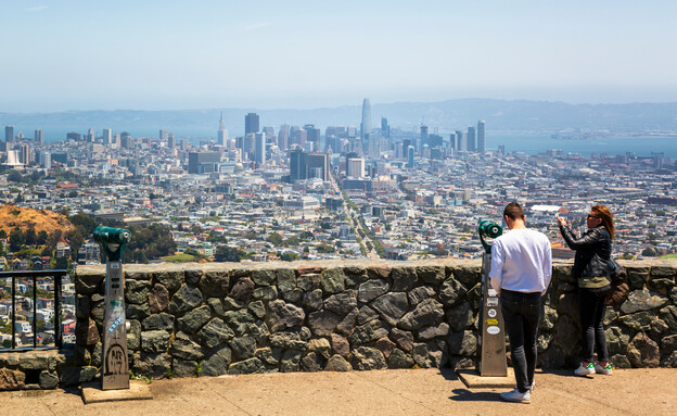 תצפית טווין פיקס  סן פרנסיסקו (צילום:  Toms Auzins, shutterstock)