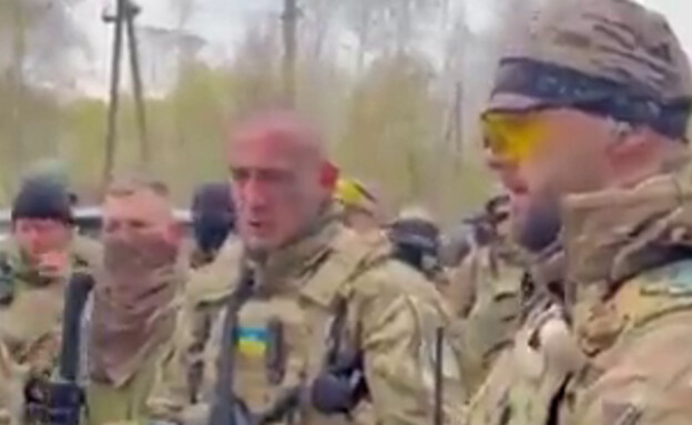 חיילים באוקראינה (צילום: מתוך תיעוד שעלה ברשתות החברתיות, שימוש לפי סעיף 27א' לחוק זכויות יוצרים)