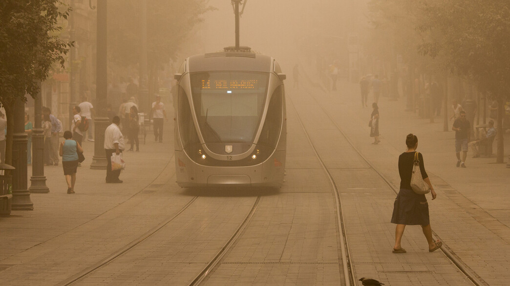 זיהום אוויר ואובך כבד בירושלים