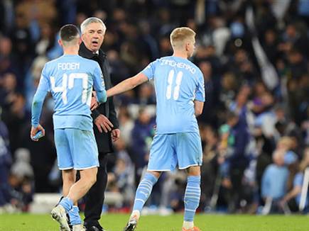 שחקני סיטי בסיום. אדיר (Getty)