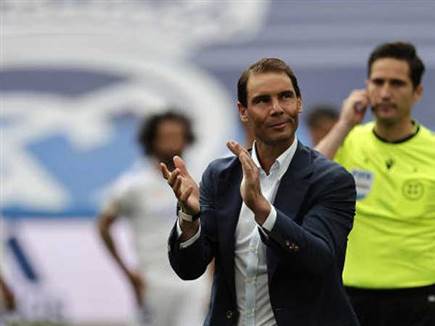 גם הוא בא לצפות בחגיגה. נדאל (GETTY)