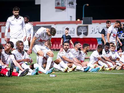 חזק בקרב על המקום הרביעי. שחקני סכנין (מאור אלקסלסי)