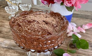 ריטה גולדשטיין מכינה מוס שוקולד לזכרו של אשר ראובן נוביק (צילום: ריטה גולדשטיין)