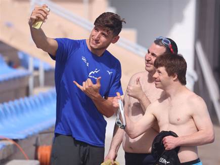 האימון נערך במכון וינגייט (צילום: גלעד קוולרצ'יק, באדיבות איגוד השחייה)