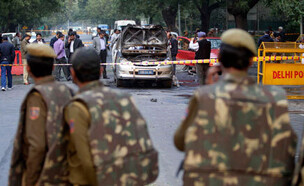 הפיגוע בשגרירות ישראל בהודו (צילום: AP)