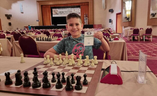 אלירן שילון רהב באליפות העולם בשחמט לילדים (צילום: שחר שילון רהב)