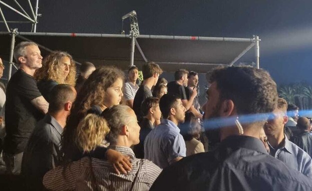 יוני וגלית בנט בהופעה של מארון 5 (צילום: פרטי)