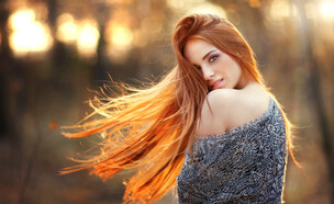 אישה עם שיער אדום  (צילום: Boiko Olha, shutterstock)