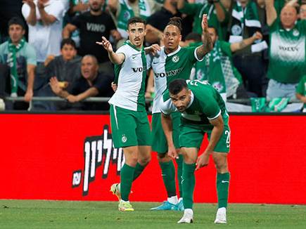 וגם כשחיפה חגגה בצד השני, השער נפסל (צילום: אלן שיבר)