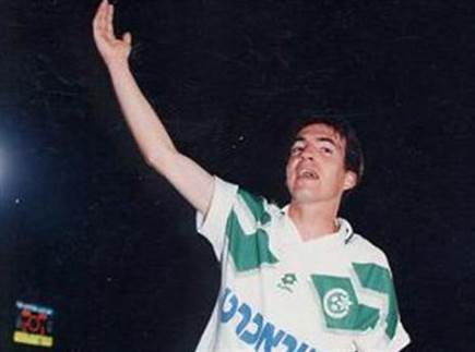 ברקו במדי חיפה. שום דבר לא ישתווה לאז (האתר הרשמי של מכבי חיפה)