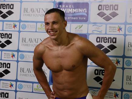 קבע קריטריון. לייטרובסקי (גיא יחיאלי, באדיבות איגוד השחייה) (צילום: ספורט 5)