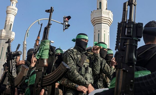 חמושים מחמאס (צילום: SAID KHATIB/AFP/GettyImages)