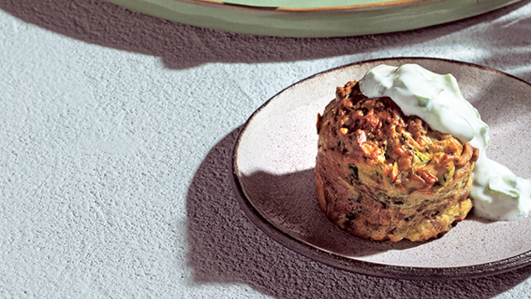 מאפינס קישואים, זיתים וריקוטה