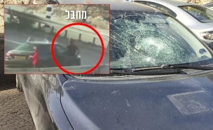 הנהג שהותקף על ידי מחבל סמוך לבית אל (צילום: מתוך "חדשות הבוקר" , קשת12)