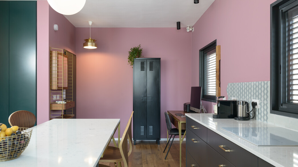 מטבח צר, עיצוב שני רינג - 2 מטבח צר, עיצוב שני רינג - 2