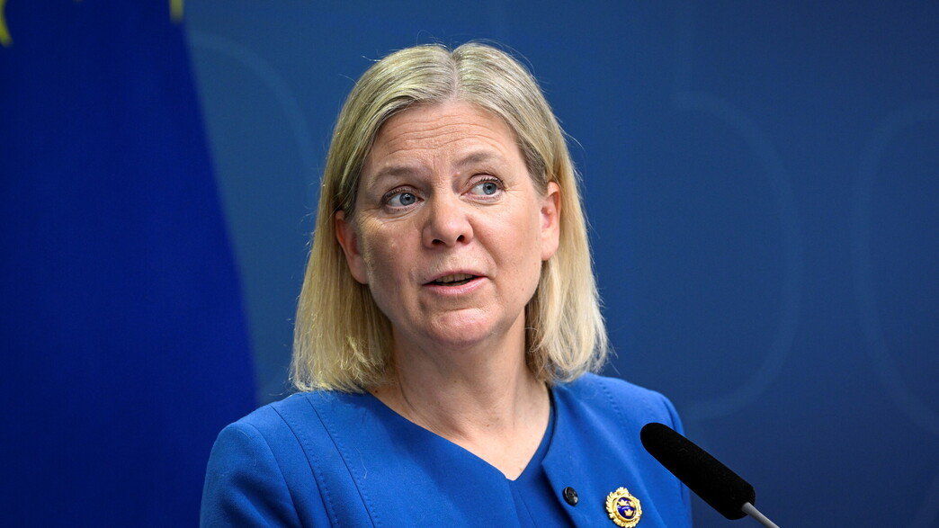 ראש ממשלת שוודיה מגדלנה אנדרסון מודיעה שתגיש בקשה להצטרף לנאט"ו ראש ממשלת שוודיה מגדלנה אנדרסון מודיעה שתגיש בקשה להצטרף לנאט"ו