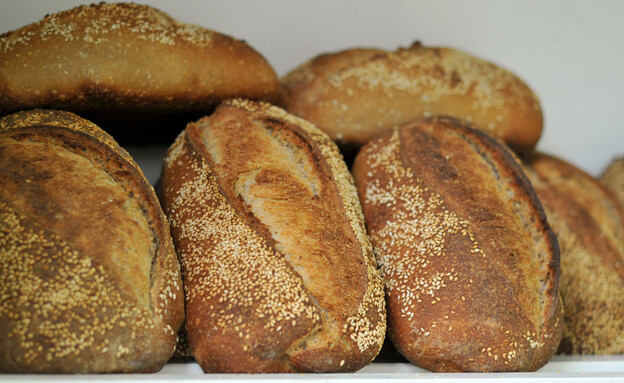 כיכרות לחם במאפייה (צילום: סופי גורדון, פלאש 90)