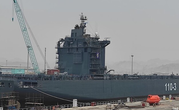 הספינה האיראנית (צילום: mhmiranusa/Twitter)