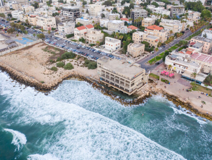 מבט מהאוויר על שכונת בת גלים בחיפה (צילום: Luciano Santandreu, shutterstock)