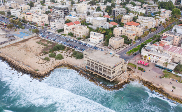 מבט מהאוויר על שכונת בת גלים בחיפה (צילום: Luciano Santandreu, shutterstock)