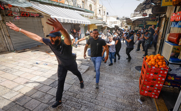 עימותים ביום ירושלים (צילום: פלאש 90)