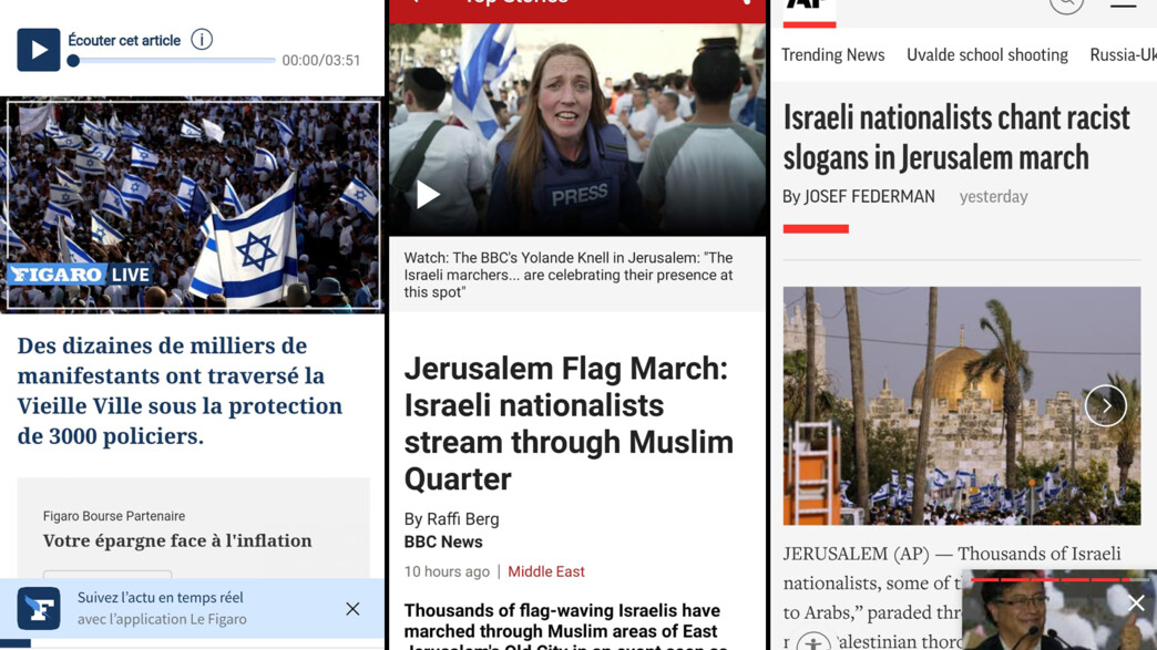 דיווחים בעולם על יום ירושלים דיווחים בעולם על יום ירושלים