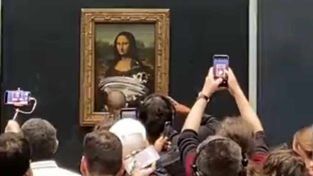 אדם מרח בעוגה את המונה ליזה אדם מרח בעוגה את המונה ליזה