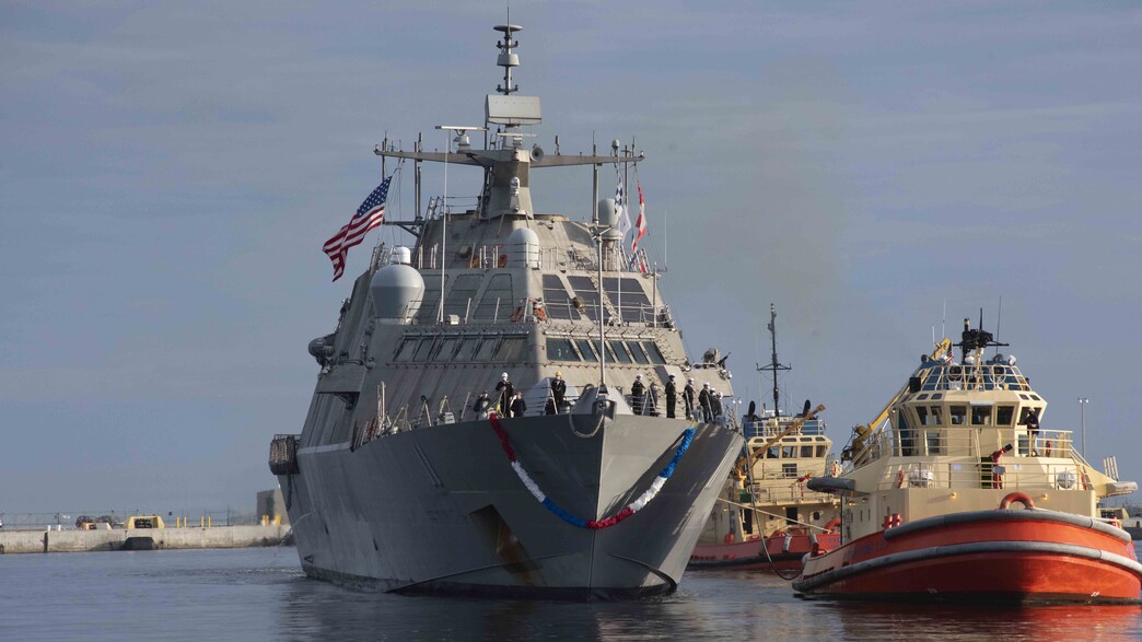 כוח חדש באזור. הספינה (צילום: MC1 Brian G. Reynolds/US Navy)