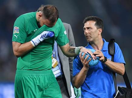 נפצע במהלך האחרון של המשחק. דונארומה (GETTY)