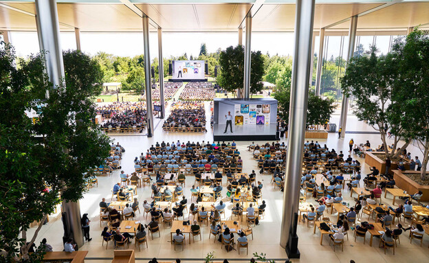 Apple-WWDC22-Keynote-iOS-16-Apple-Park, הכנס של אפל  (צילום: apple newsroom, יחצ)