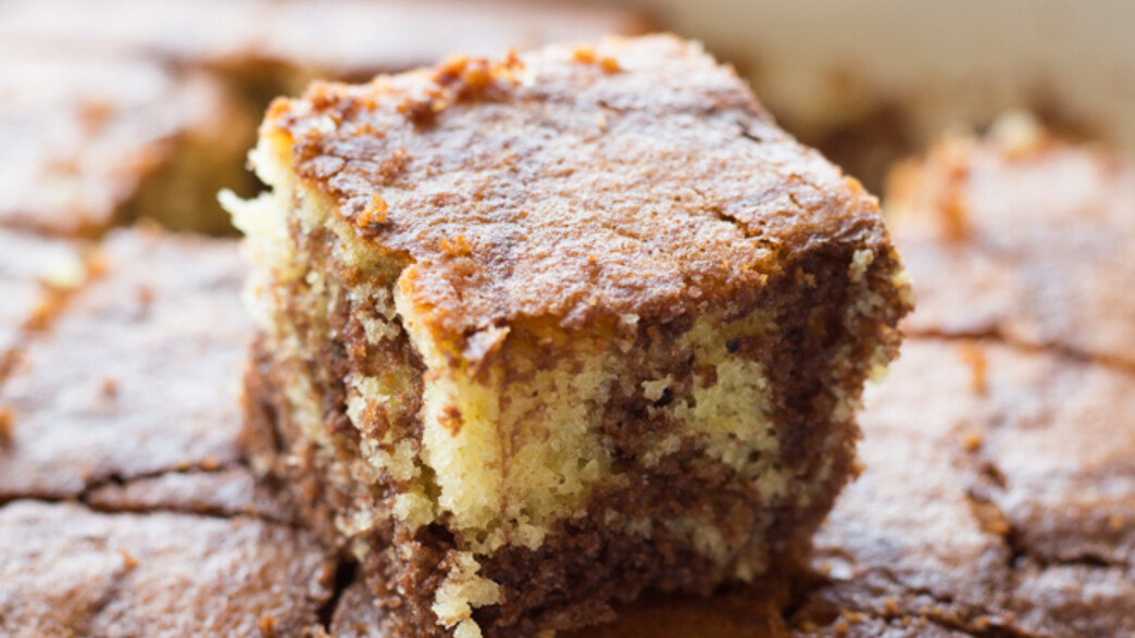 עוגת שיש תפוז נוטלה - תקריב