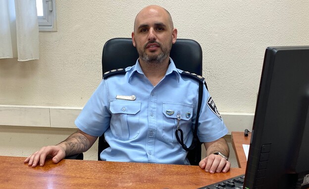 רפ״ק גל פרקש, קצין החקירות והמבצעים של תחנת מעלות (צילום: דוברות המשטרה)